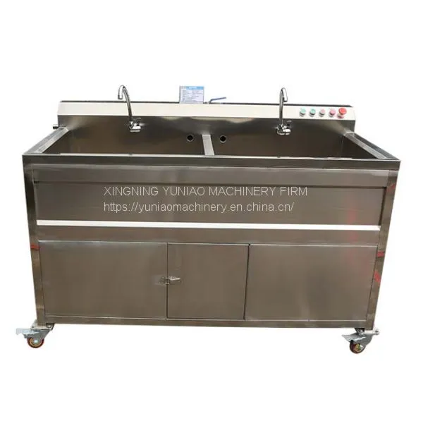 Hotel Kitchen Two Tanks Vegetable and Fruit Washing Machine Ozone Fruit and Vegetable Washer WT/8613824555378 photo-4