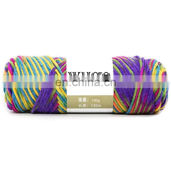 New Fashion Soft Feeling Crochet Yarn Acrylic Polyester Cotton Blended Knitting Yarn photo-4