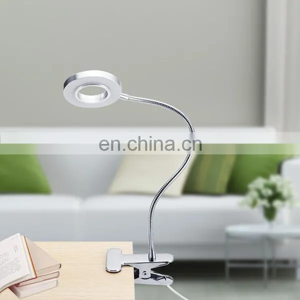 High Quality Eye Protection 3 Modes Desk Clip USB Rechargeable Bedside Modern LED Read Table Lamp photo-7