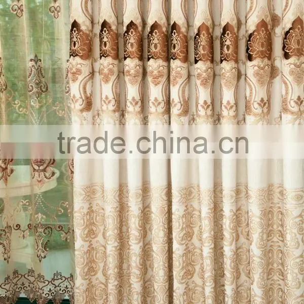 Luxury Drapery,luxury Embroidered Jacquard Curtains/voile Curtain photo-5