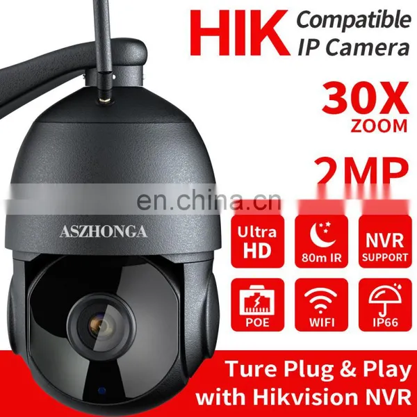 Wireless WIFI 2MP POE Security IP Camera Outdoor HD 30X Zoom PTZ CCTV Surveillance Cam Night Vision H.265 CamHi APP photo-2