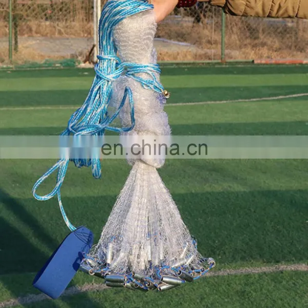 JOHNCOO Japanese Style Wholesale Customized Cast Net Throw Catch Drawstring Lines Fishing Net photo-2
