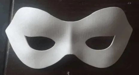 DIY Party Carnival Mask Blank White Molded Pulp Paper Cardboard Masks Biodegradable Paper Mache Eye Mask photo-5