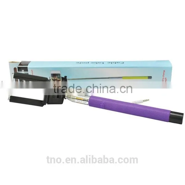 2015 New Product Monopod Selfie Stick With Cable for Mobile Phone photo-6