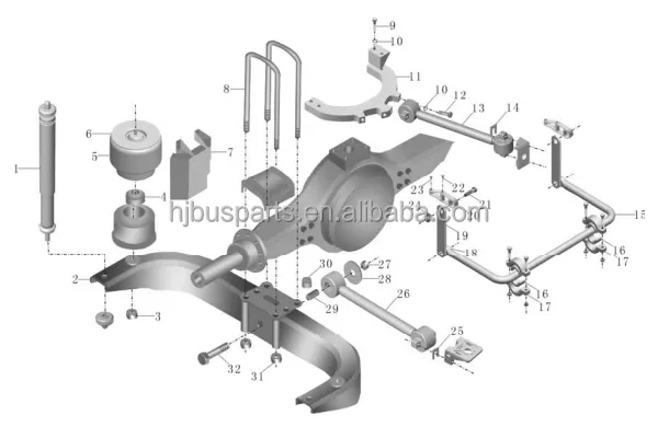 Air Suspension Kit Universal 229000308 High Quality Air Suspension Parts Air Suspension Kit for Bus photo-5