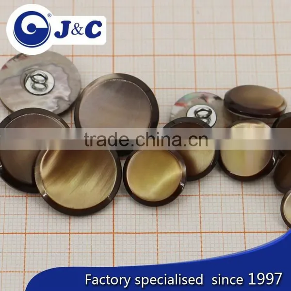 2015 Cheap Dying, Spraying, Electroplate, Laser Logo ,printing,Resin Doming Trocas Shell Button photo-3