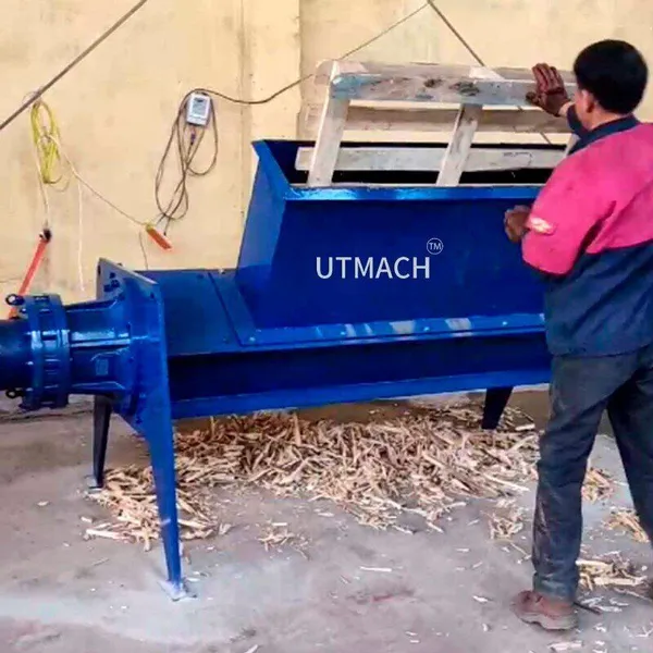 Industrial Wood Pallet Shredder for Heavy Duty Biomass Recycling Wood Crusher photo-4