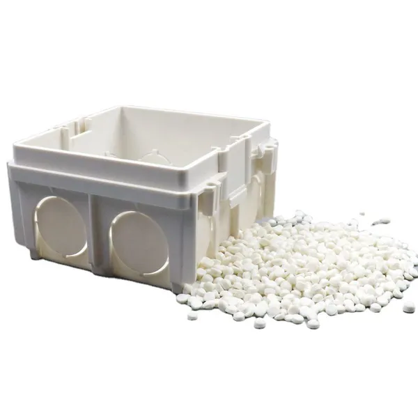 Plastic Boxes Conduit Fitting PVC Electrical Junction Switch Box for Electrical Wiring Box Granulated PVC Pellets Price photo-2
