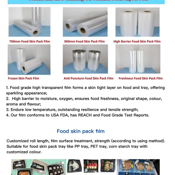 Quality Waterproof Food Grade Skin Pack Board and Film Factory for Fresh Seafood, Meat and Vegetables photo-3