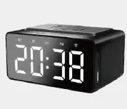 Wireless Charging Bluetooth Speaker/Alarm Clock Speaker Clock 3-in-1 Desktop Mini Speaker（Wechat:13510231336）