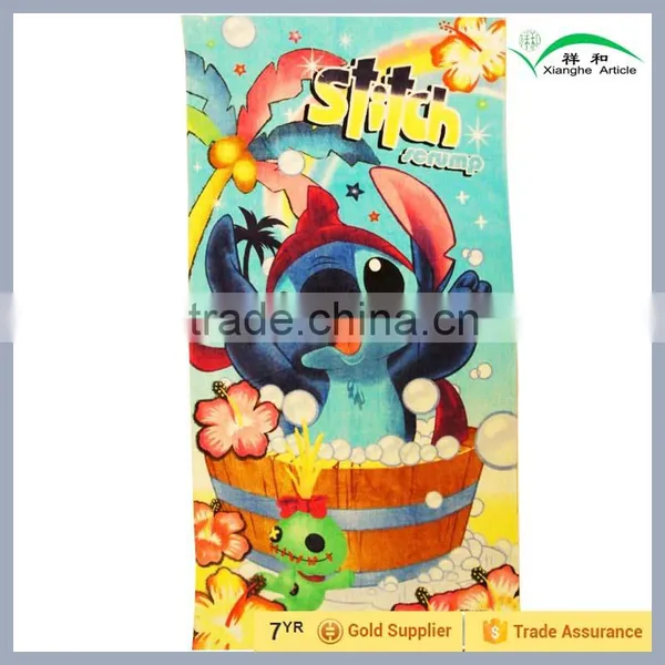 Compressed Promotional Beach Towel With Cartoon Printing