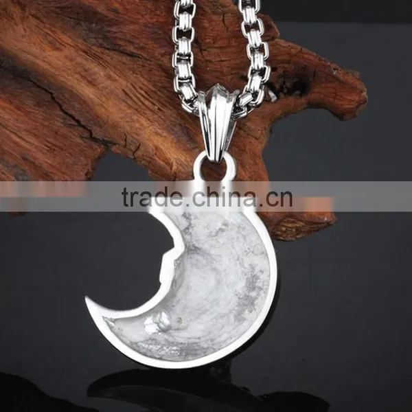 2015 Stainless Steel Moon Necklace photo-2