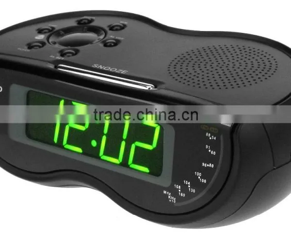 Stylish Stream Designed Table Desktop Alarm Clock Radio photo-2
