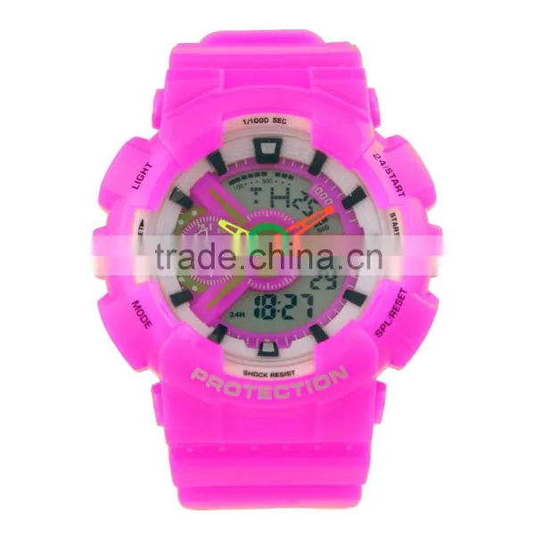 LP1369 Promotional Price Teenage Style 30m Waterproof Dual Function Watch photo-2