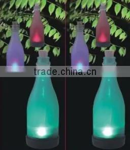 Solar Powered Bottle Light Hanging Patio Lamp Flame Effect Garden Yard Hanging Lamp photo-4
