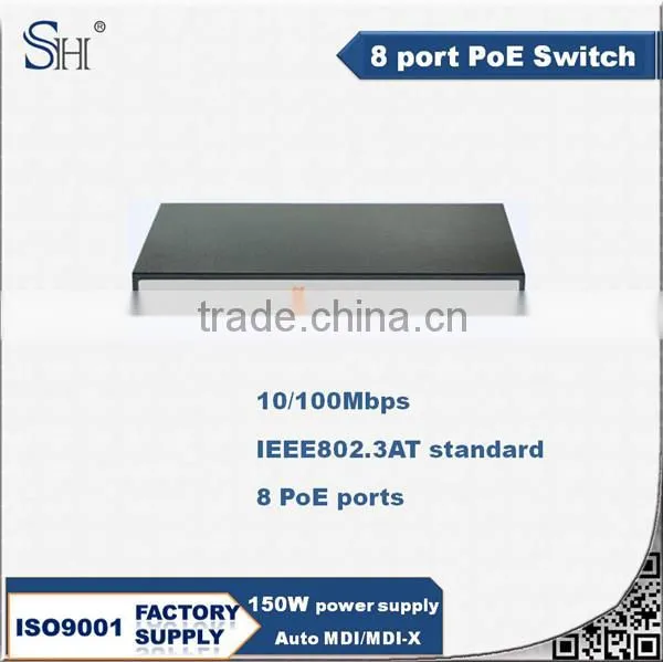 1.5KG 8 Port 10/100Mbps Intelligent Poe Ends Pan photo-4