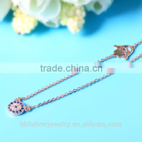 2017 Latest 925 Sterling Silver Jewelry Necklace With Gold Plating photo-3