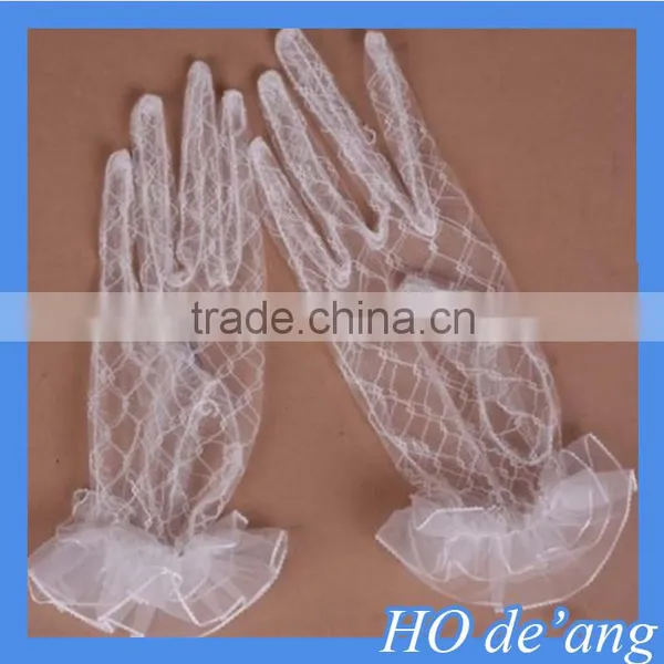 Hogift New Arrival Applique Lace Bridal Glove Wedding Accessory photo-3