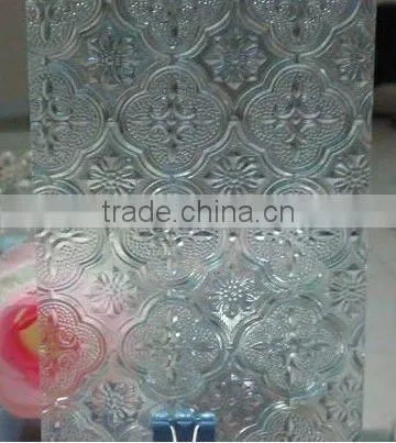 3-6mm Tinted Pattern Glass/decorative Glass /rain /flora Glass / Map /aqualite Nashiji Designed Pattern Glass photo-3
