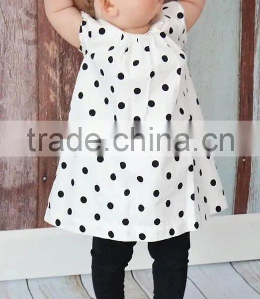 2015 Hot Sale Newest Style OEM Service Factory Price Kids Polka-dot Shirts With Pants Boutique Set photo-2