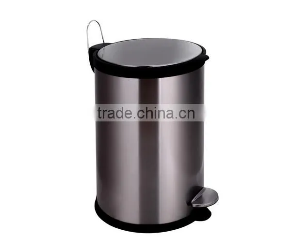 Round Stainless Steel Garbage Bin for Sale photo-2