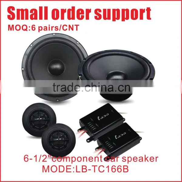 Small Order Area Hot Selling 6-1/2" Inch Component Car Speaker Tweeter Woofer Speaker