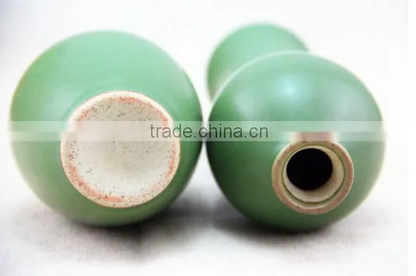 Handmade Antique Turquoise Ceramic Flower Vase HY0557 photo-5