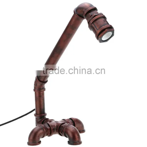Retro Vintage Edison Table Lamp Light Bulb Vintage Table Lamp Personalized Water Pipe Desk Lamp For Home Bar Decor AC 220V/110V photo-2