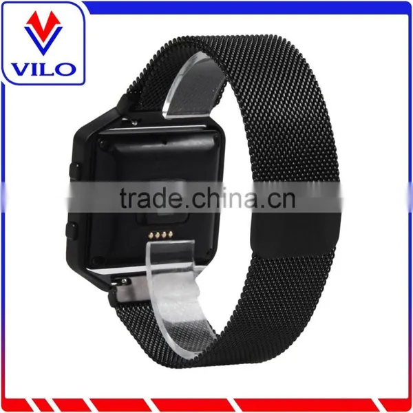 Metal Frame Housing With Magnet Lock Milanese Loop Stainless Steel Bracelet Strap Band for Fitbit Blaze Smart Fitness Watch photo-3
