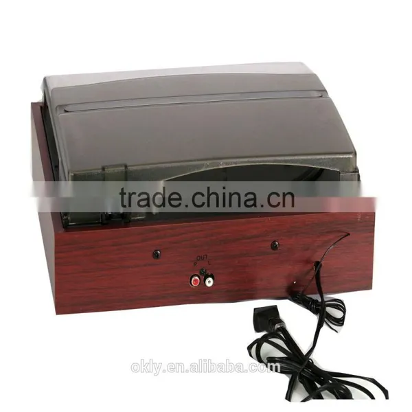 Retro 3 Speed Record Player/Turntable in Red - Radio Turntable photo-2