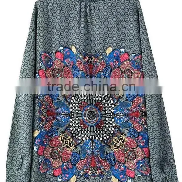 High Quality Wholesale Customaize Free Size Beach Kaftan Moroccan Tunic photo-3