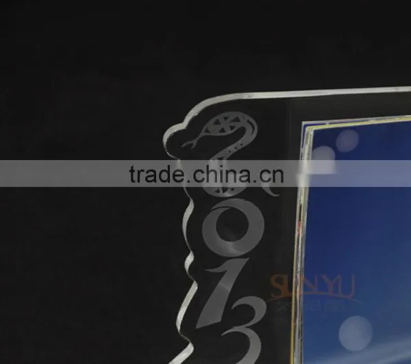2016 Customized Plastic Clear Acrylic Table Calendar Design photo-3