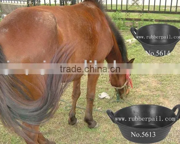 Recycled Rubber Bucket,horse Feeder,Tyre Rubber Pan,Rubber Skip 11L