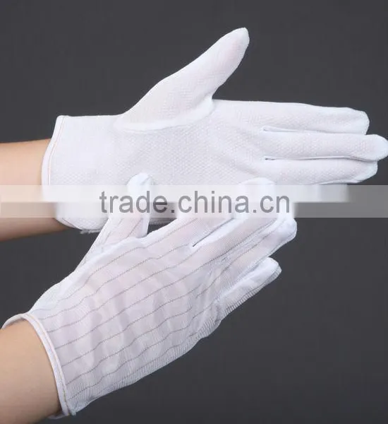 ESD Anti-slip Gloves; Anti-static ESD Gloves;pvc Dotted ESD Gloves photo-3