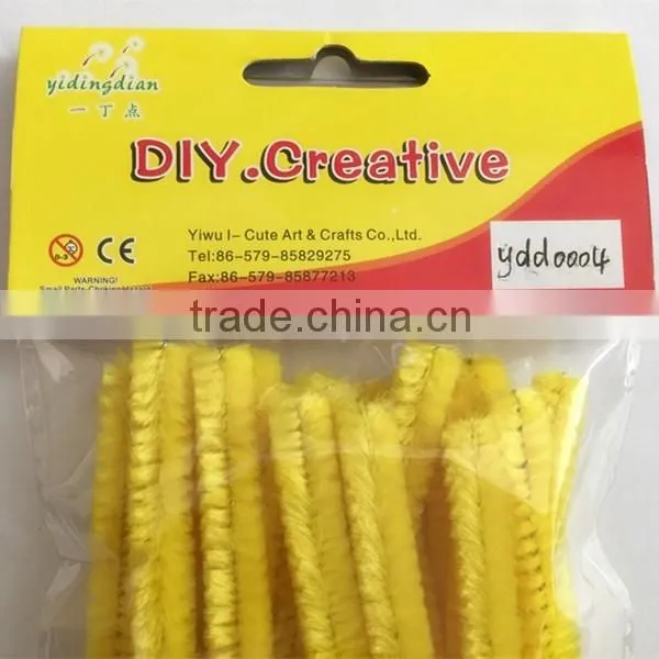 Factory Supply 0.8*50cm DIY Crafts Thick Chenille Stems Pipe Cleaners Series photo-2