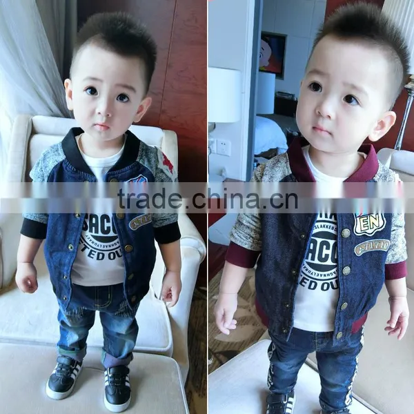 Casual Wear Kid Boy Clothes Frock Designs Children's Coat For Wholesale