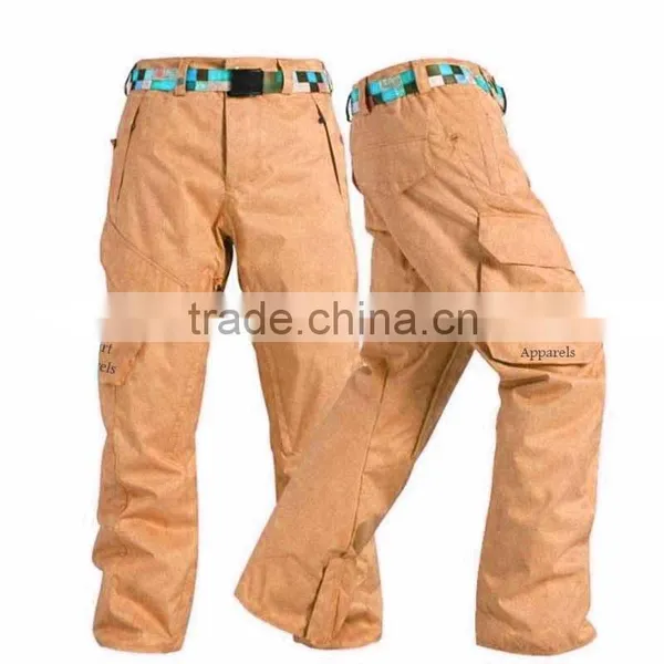 100% Cotton Waterproof Ski Snow Pants, SKI PANTS
