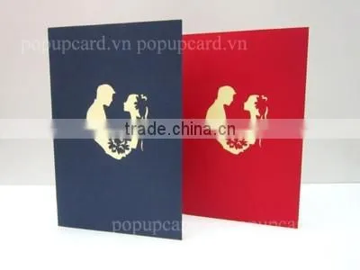 New Wedding (heat Gate) Greeting Pop up Card photo-3