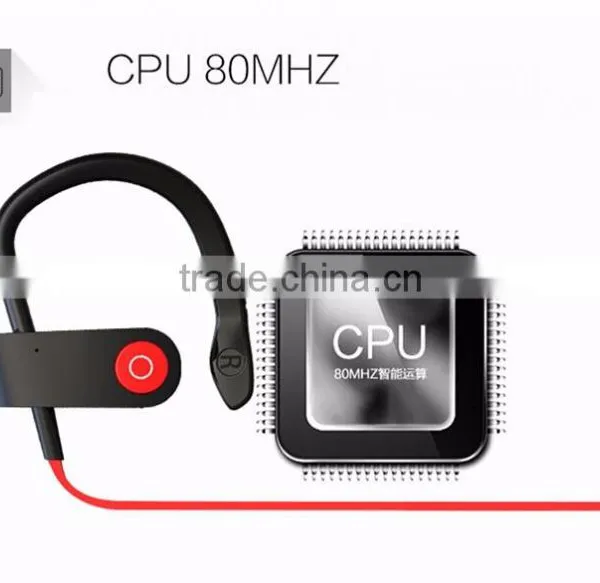 Jogging Sport 4.1 Bluetooth Headset Wireless Earphone With Built in Mic Binaural Headset Hanging Earphone photo-4