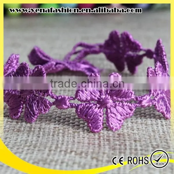 Good Quality Heart Bufferfly Design Wholesale Italy Lace Bracelet photo-4