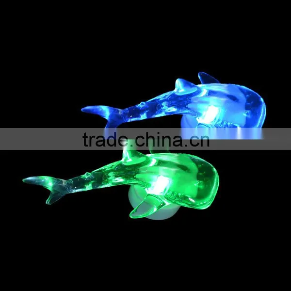 Battery Operated Color Changing Shark Shape Led Night Light for Kids