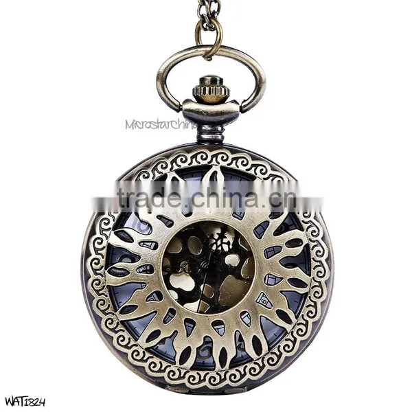 High Quality Popular Skull Pocket Watch photo-2