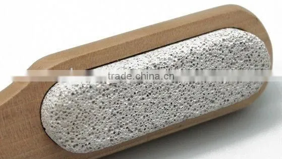 High Quality Wooden Nail Brush With Pumice Stone photo-4