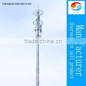High Quality Base Station Steel Monopole Tower