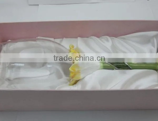 Iris Flower Design Wine Goblet photo-5