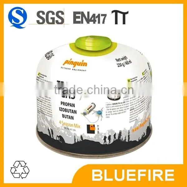 Small LPG Gas Tank for Camping Gas 230g Thread Type photo-2