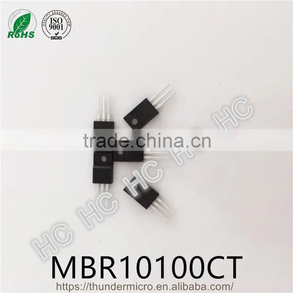 Original MBR10100CT Schottky Barrier Rectifier Diode 10A 100V TO-220