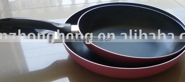 2pcs Aluminum Non-stick Fry Pan Set With Color Coating