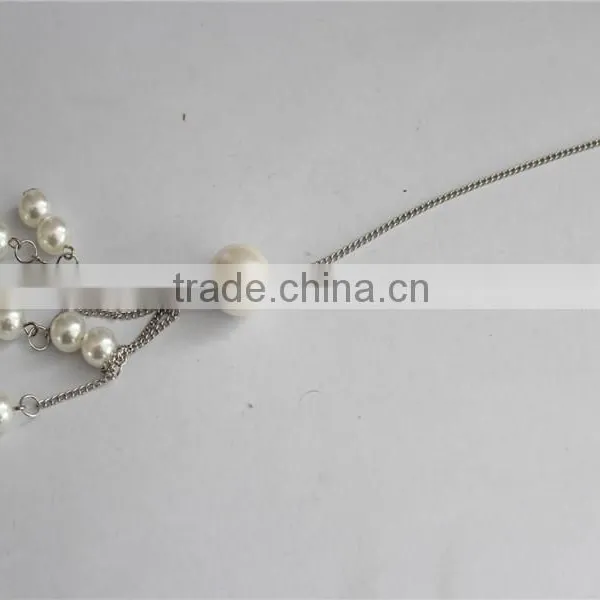 Cheap Price Fashion Jewelry Beaded Necklace Wholesale, White Pearl Necklace Jewelry photo-4