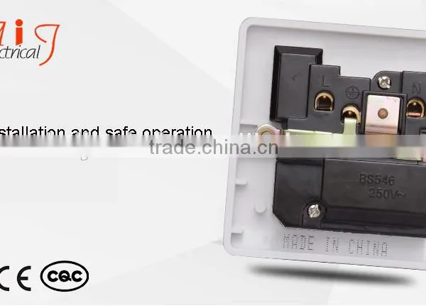 White 250V 10amp 3 Pin Multi Universal Socket Outlet photo-5